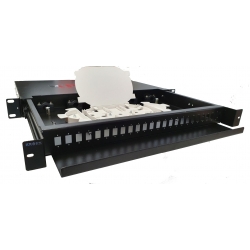 Przełącznica światłowodowa KRONX 19”/1U PREMIUM 24xSC duplex/1U/ 2 x kaseta 24 spawy